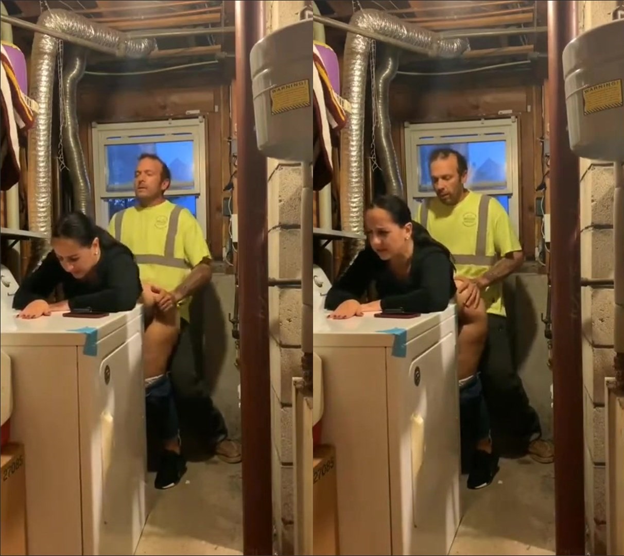 Dona de casa safada fazendo sexo com um pedreiro tarado